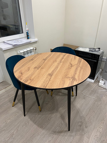 Стул на металлокаркасе Gabi latte / gold / black фото покупателя 390