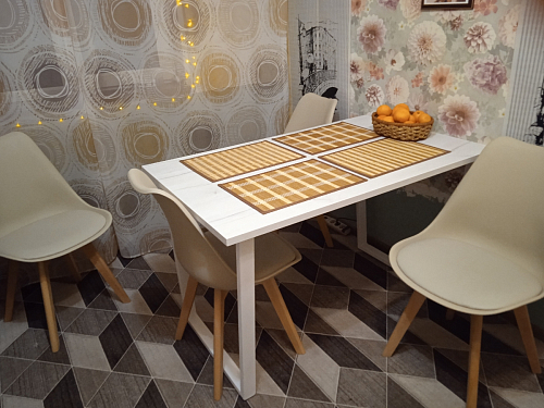 Деревянный стол Лота Лофт 140х80 дуб крафт табачный / черный матовый фото покупателя 243