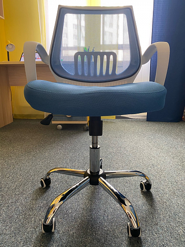 Компьютерное кресло Ergoplus blue / gray / white фото покупателя 33