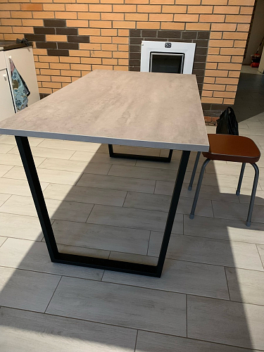 Деревянный стол Лота Лофт 120x75 дуб крафт табачный / черный матовый фото покупателя 422