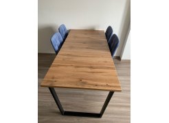 Стол Лота Лофт 140 25 мм черный матовый / бетон фото покупателя 564