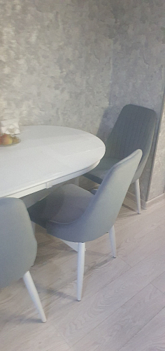 Стул на металлокаркасе Kora beige / black фото покупателя 75