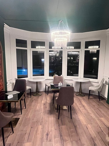 Стул на металлокаркасе Kora dark gray / black фото покупателя 305