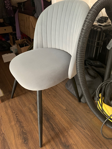 Стул на металлокаркасе Gabi 1 light purple / black / gold фото покупателя 208