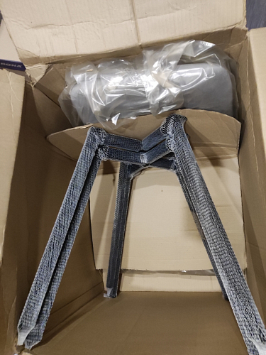 Стул на металлокаркасе Чилли синий / белый фото покупателя 1175