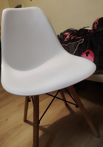 Стул Сindy Eames/Синди Имс мод. 001 yellow / natural фото покупателя 11