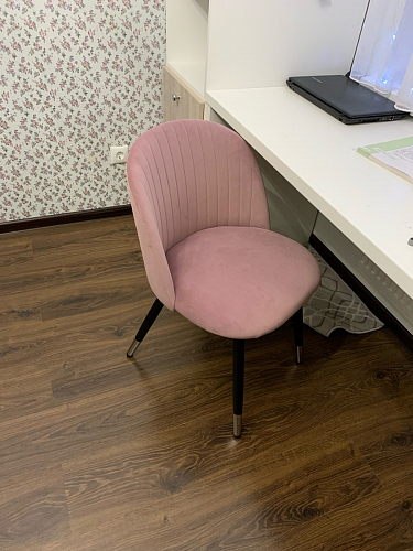 Стул на металлокаркасе Gabi 1 light purple / black фото покупателя 122