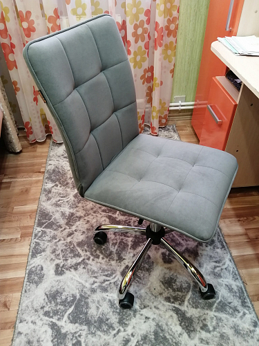 Компьютерное кресло One/Ван флок серый 29 фото покупателя 67