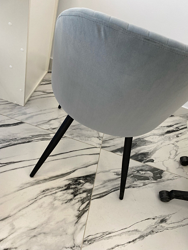 Стул на металлокаркасе Gabi 1 темно-серый / черный фото покупателя 205