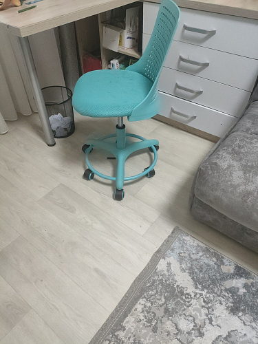 Компьютерное кресло Kiddy/Кидди искусственная кожа бирюзовая фото покупателя 8