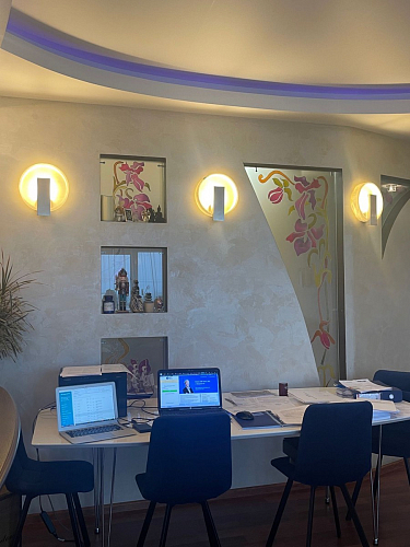 Стул на металлокаркасе Чилли зеленый / черный фото покупателя 929