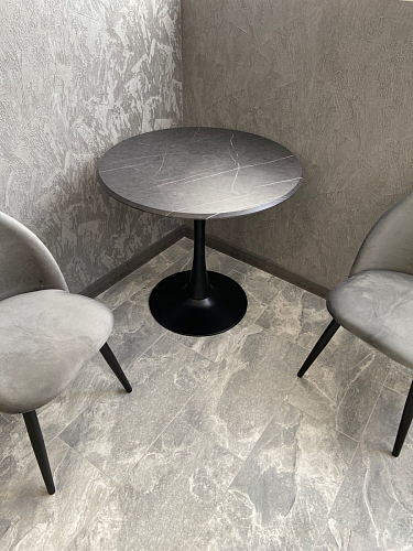 Стол Тулип 90х73 дуб вотан / белый фото покупателя 22