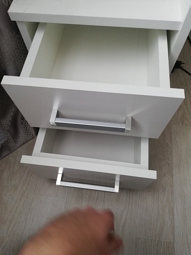 Стол компьютерный Джаз-24 правый белый фото покупателя 166