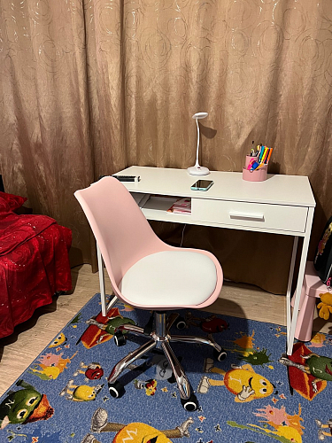 Компьютерное кресло Kolin с подушкой clear / white фото покупателя 391