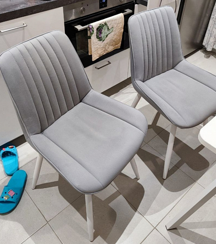 Стул на металлокаркасе Седа К латте / черный фото покупателя 129