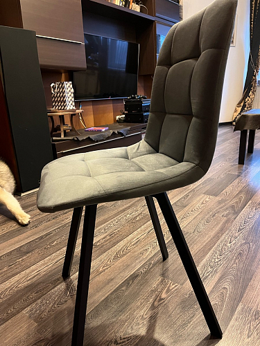 Стул на металлокаркасе Чилли бирюзовый / черный фото покупателя 1396