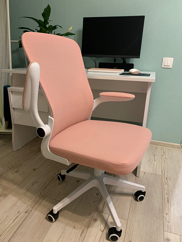 Компьютерное кресло Konfi light gray / blue / white фото покупателя 27