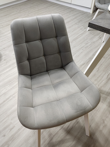 Стул на металлокаркасе Челси бежевый / белый каркас фото покупателя 82