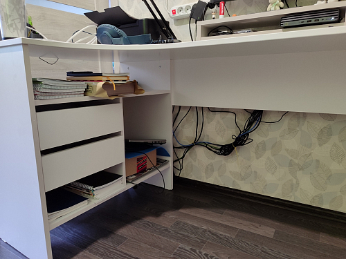 Письменный стол СПм-25 правый белый фото покупателя 79