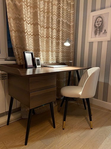 Стул на металлокаркасе Gabi 1 light purple / black фото покупателя 311