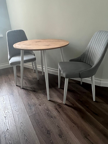 Стул на металлокаркасе Kora green / black фото покупателя 294