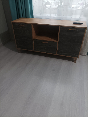 Тумба Эго Т-2 на ножках дуб крафт золотой / камень темный фото покупателя 1