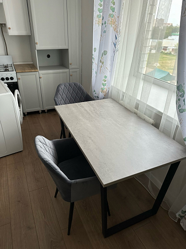 Деревянный стол Лота Лофт 140х80 дуб крафт табачный / черный матовый фото покупателя 126