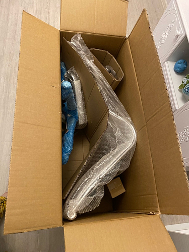 Компьютерное кресло Reus черная сетка / хром фото покупателя 23