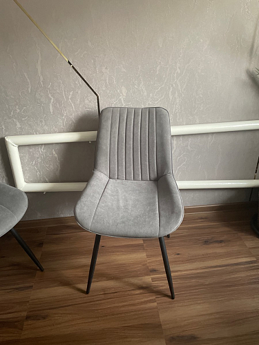 Стул на металлокаркасе Седа 360 К латте (velutto 08) / белый фото покупателя 171