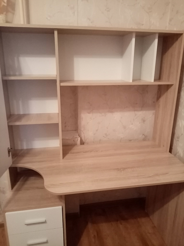 Компьютерный стол КСТ-16 левый дуб сонома / белый фото покупателя 68