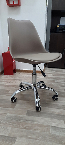 Компьютерное кресло Kolin с подушкой clear / white фото покупателя 247
