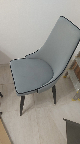 Стул на металлокаркасе Kora light blue / white фото покупателя 27