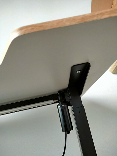 Компьютерный стол Маркос с механизмом подъема 120х75х75 черный / кантри орех фото покупателя 13