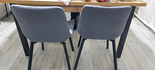 Стул на металлокаркасе Челси велюр коричневый / черный каркас фото покупателя 248