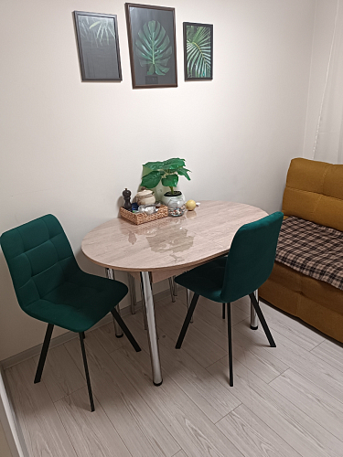 Стул на металлокаркасе Чилли зеленый / черный фото покупателя 1226