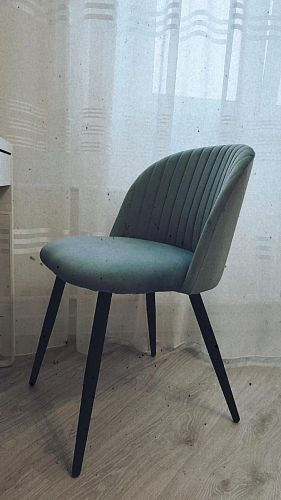 Стул на металлокаркасе Gabi 1 light purple / black фото покупателя 941