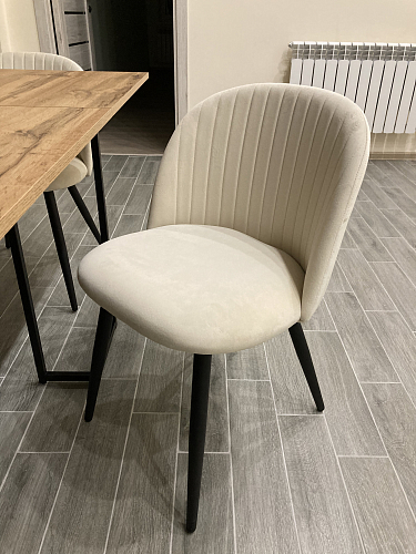 Стул на металлокаркасе Gabi 1 dark gray / black фото покупателя 870