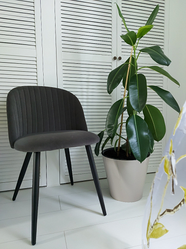 Стул на металлокаркасе Gabi green / black / silver фото покупателя 22