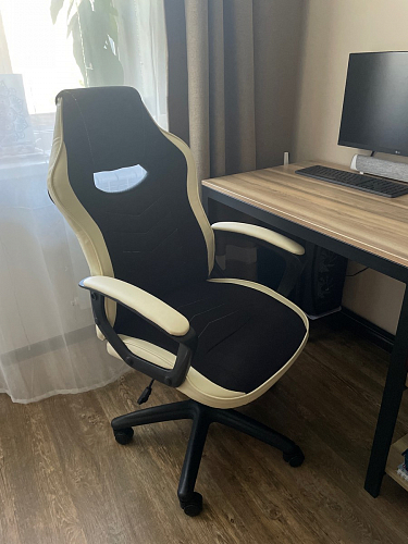 Компьютерное кресло Gamer черное / бежевое фото покупателя 17