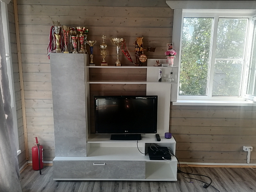 Готовая гостиная Jimenez дуб венге / белый глянец фото покупателя 91