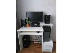 Компьютерный стол Джаз-24 левый белый фото покупателя 59