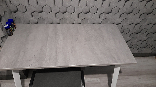 Стол Тринити Лофт 120 32 мм дуб галифакс табако / черный матовый фото покупателя 452