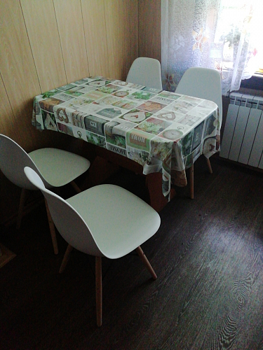 Пластиковый стул Eames PC-015 серо-голубой / дерево фото покупателя 296