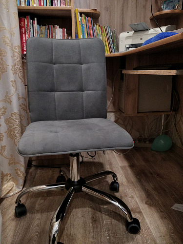 Компьютерное кресло One/Ван флок бежевый 7 фото покупателя 91