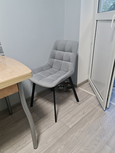 Стул на металлокаркасе Челси К крутящийся темно-серый / черный фото покупателя 80