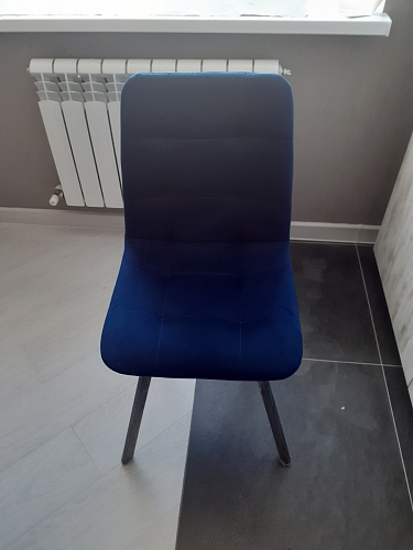 Стул на металлокаркасе Чилли синий / белый фото покупателя 1166