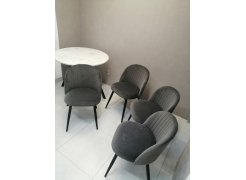 Стул на металлокаркасе Gabi blue / black фото покупателя 382