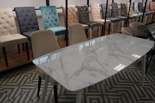 Стул на металлокаркасе Kora black / gray из шоурума 4