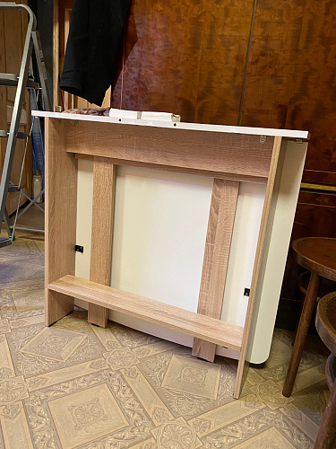 Стол обеденный раздвижной СтК7 дуб молочный фото покупателя 159