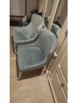 Стул на металлокаркасе Teo light blue / black: отзыв о товаре